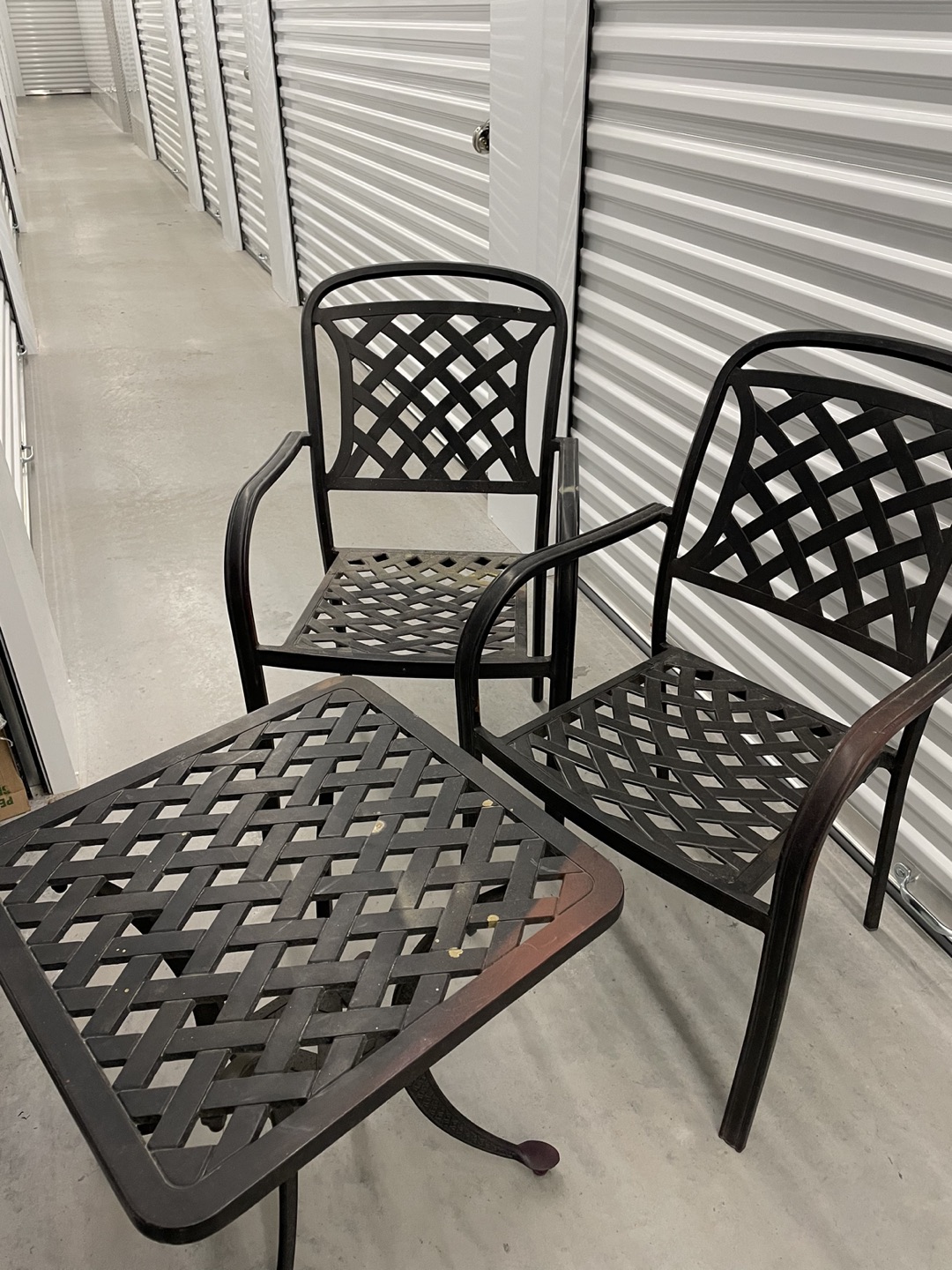 Patio / balcony set. Chairs and table 