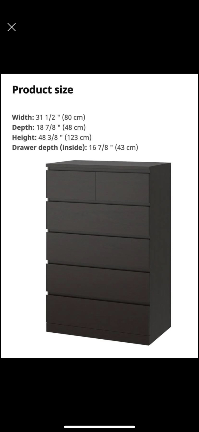 IKEA MALM DRESSER - photo 4