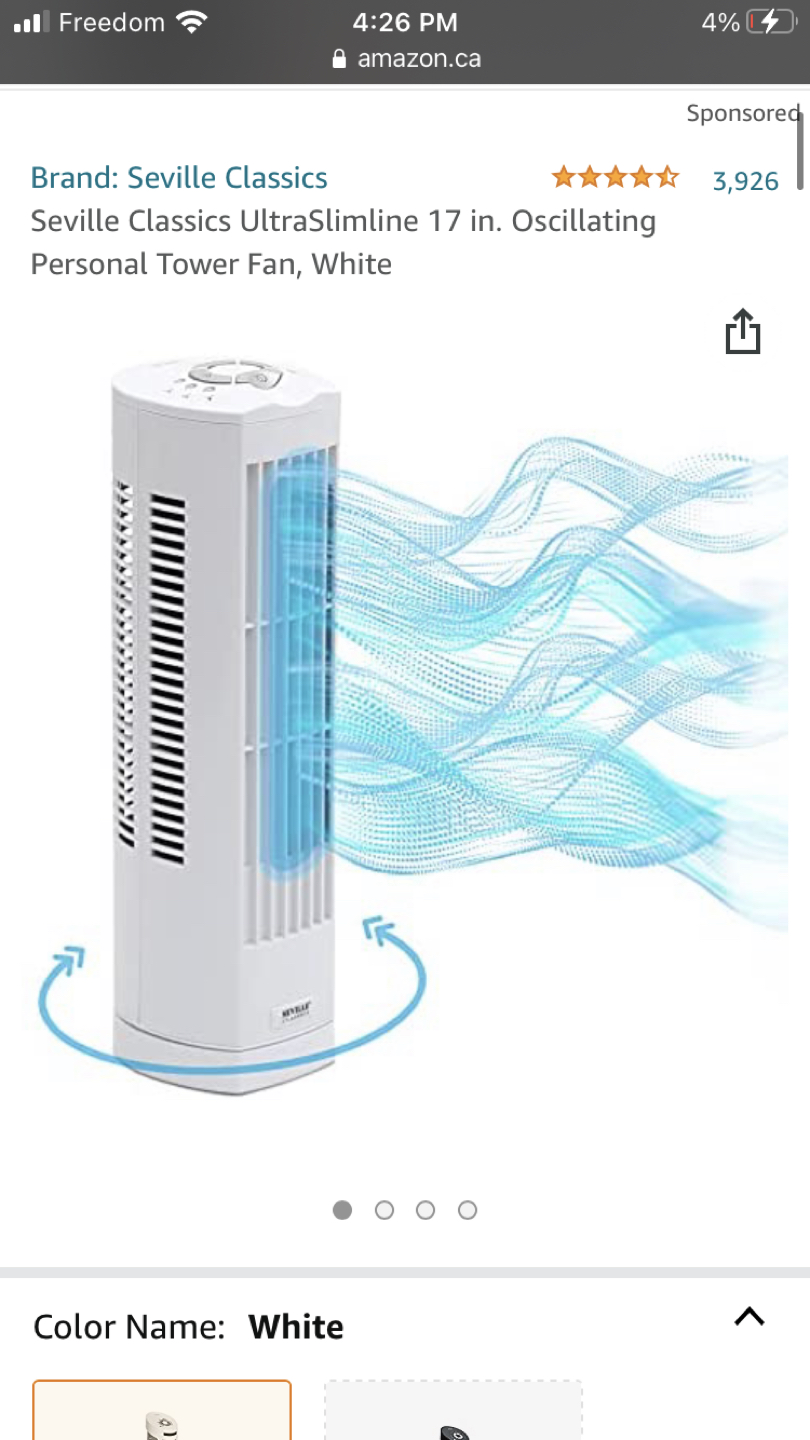 Small Tower fan 