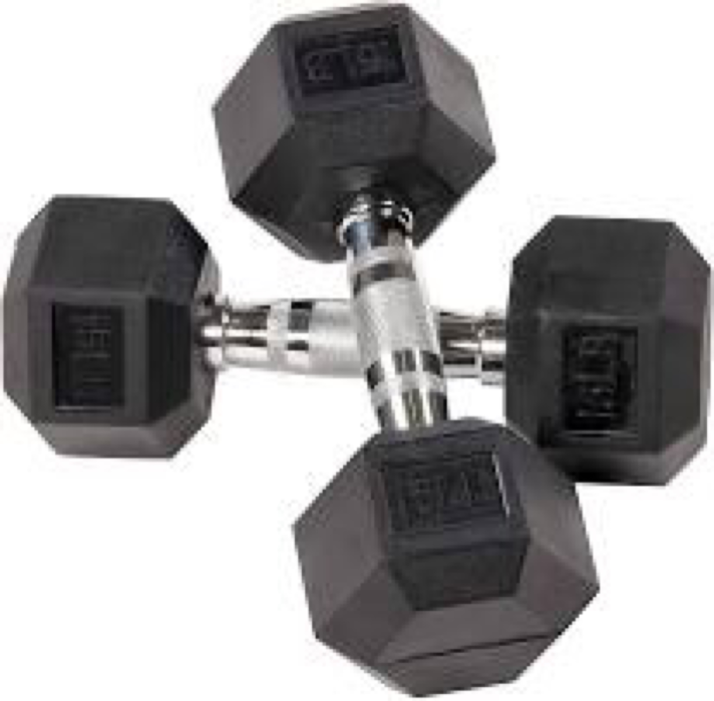 Rubber Dumbell Set 15 lbs -$65