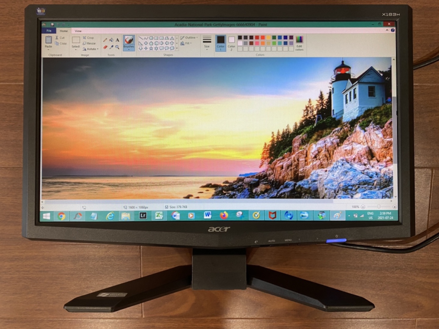 Acer  18.5" 16:9 Widescreen LCD Computer Display thumbnail