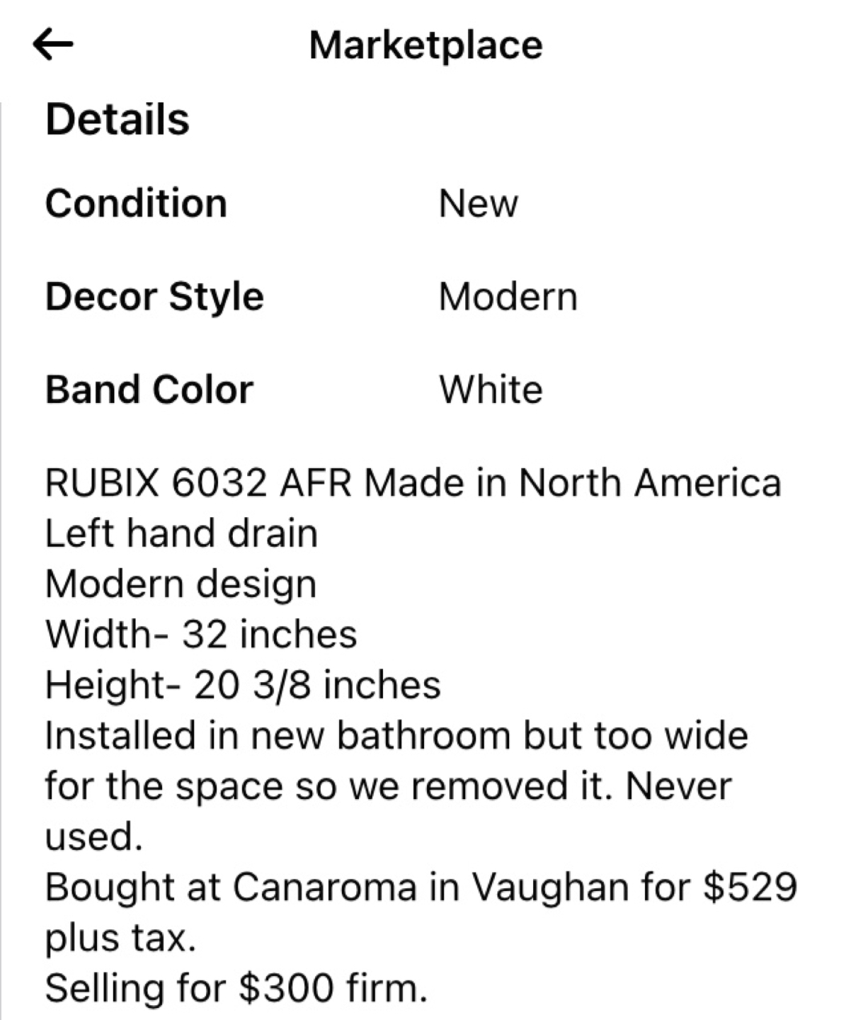 Brand new 32” Bathtub in box  image indicator(3)