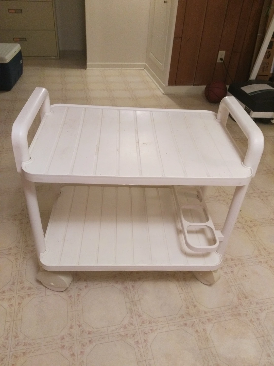 Plastic patio cart with wheels thumbnail
