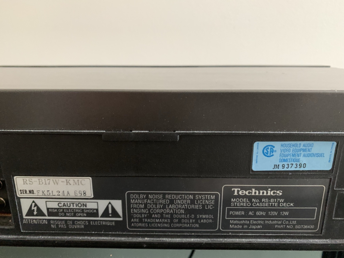 Technics Stereo Cassette Deck - photo 3