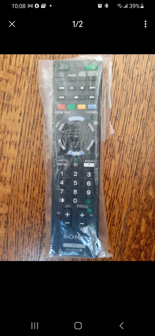 Sony Bravia TV remote control model RM-GD032