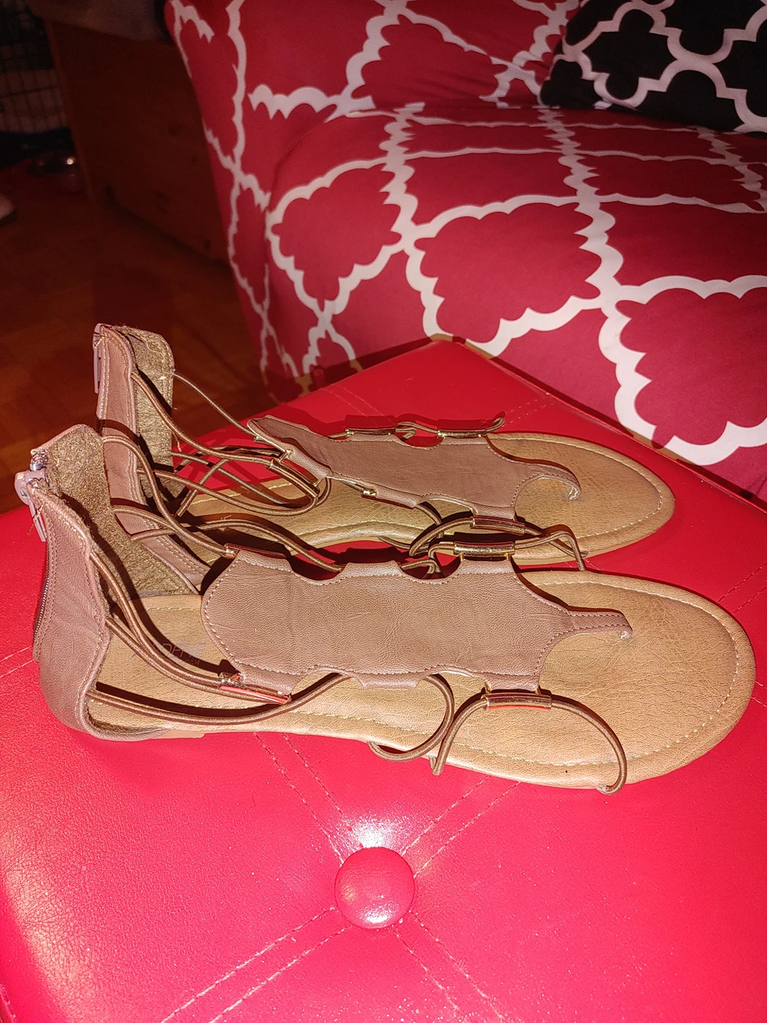 ARDENE COMFORT FOAM BROWN SANDAL. SIZE 10 - photo 2