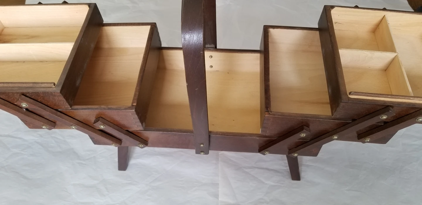 Vintage sewing storage. image indicator(5)