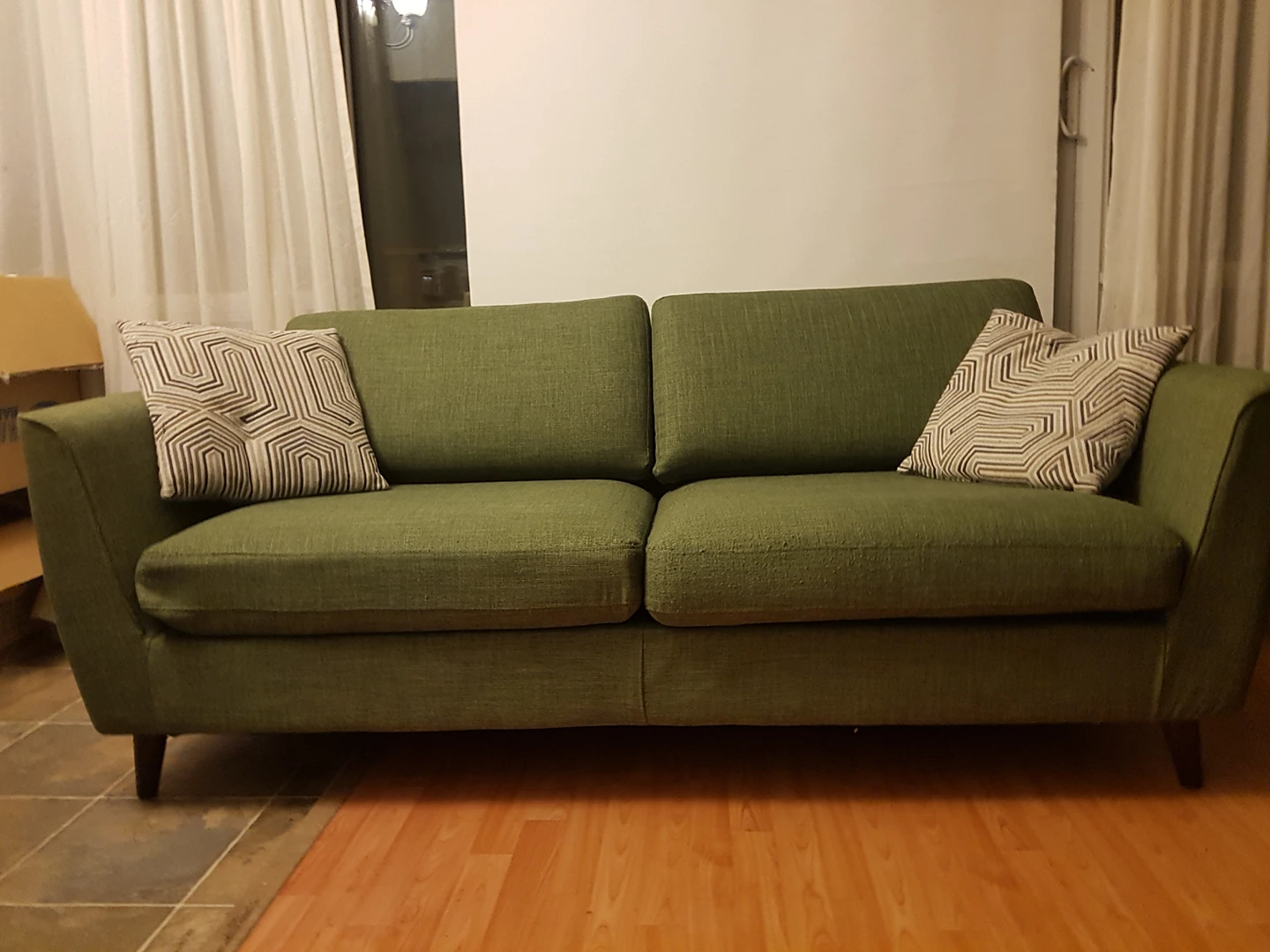 Excellent Condition Green Condo Style Couch - photo 3