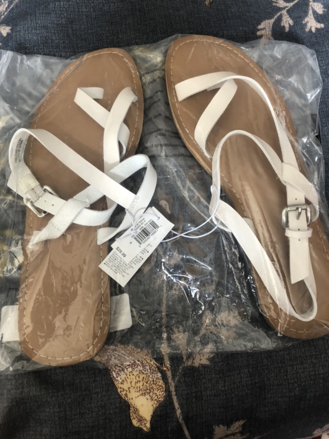 Old Navy White strap sandals