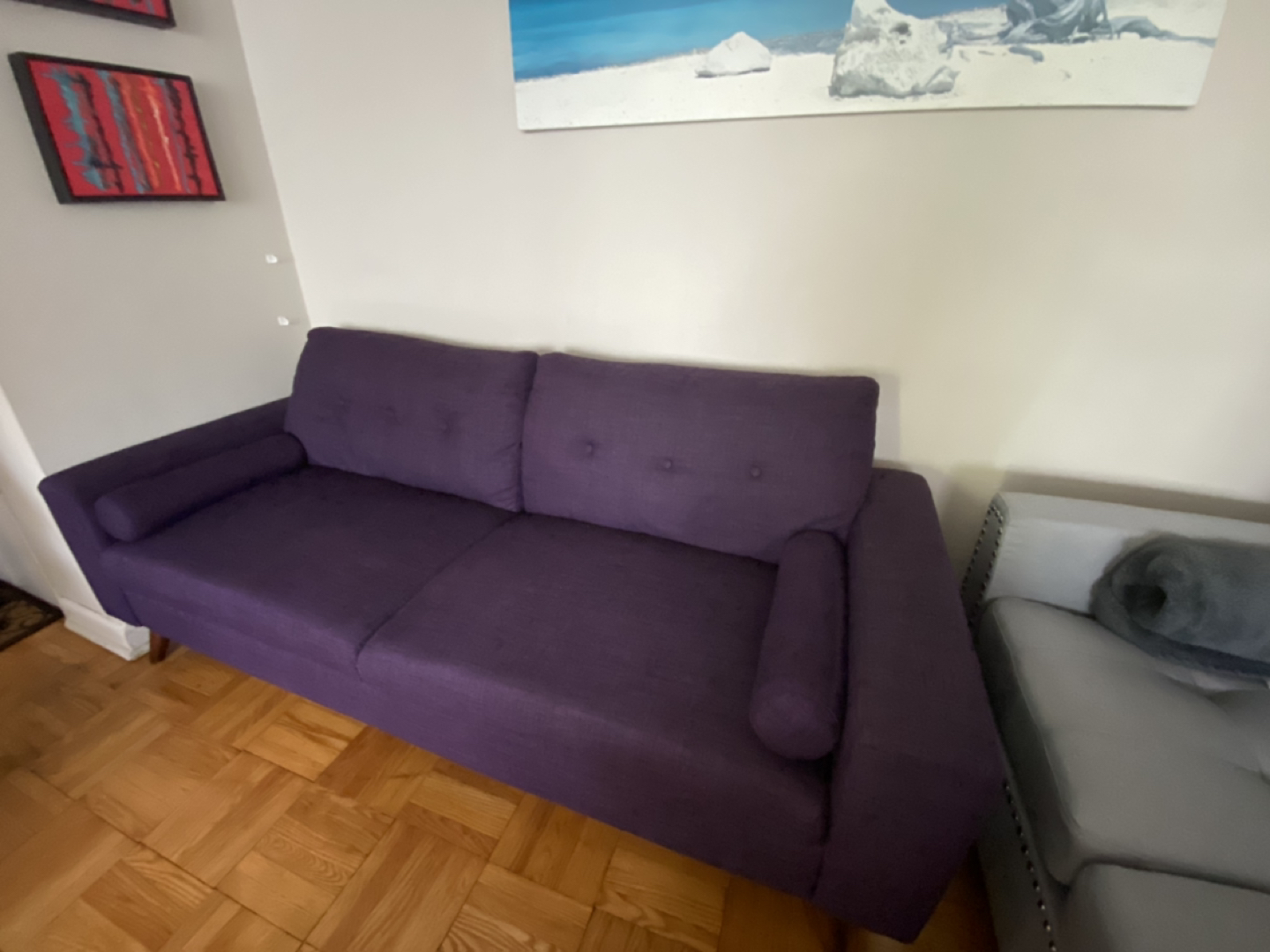 Beautiful purple sofa - photo 2