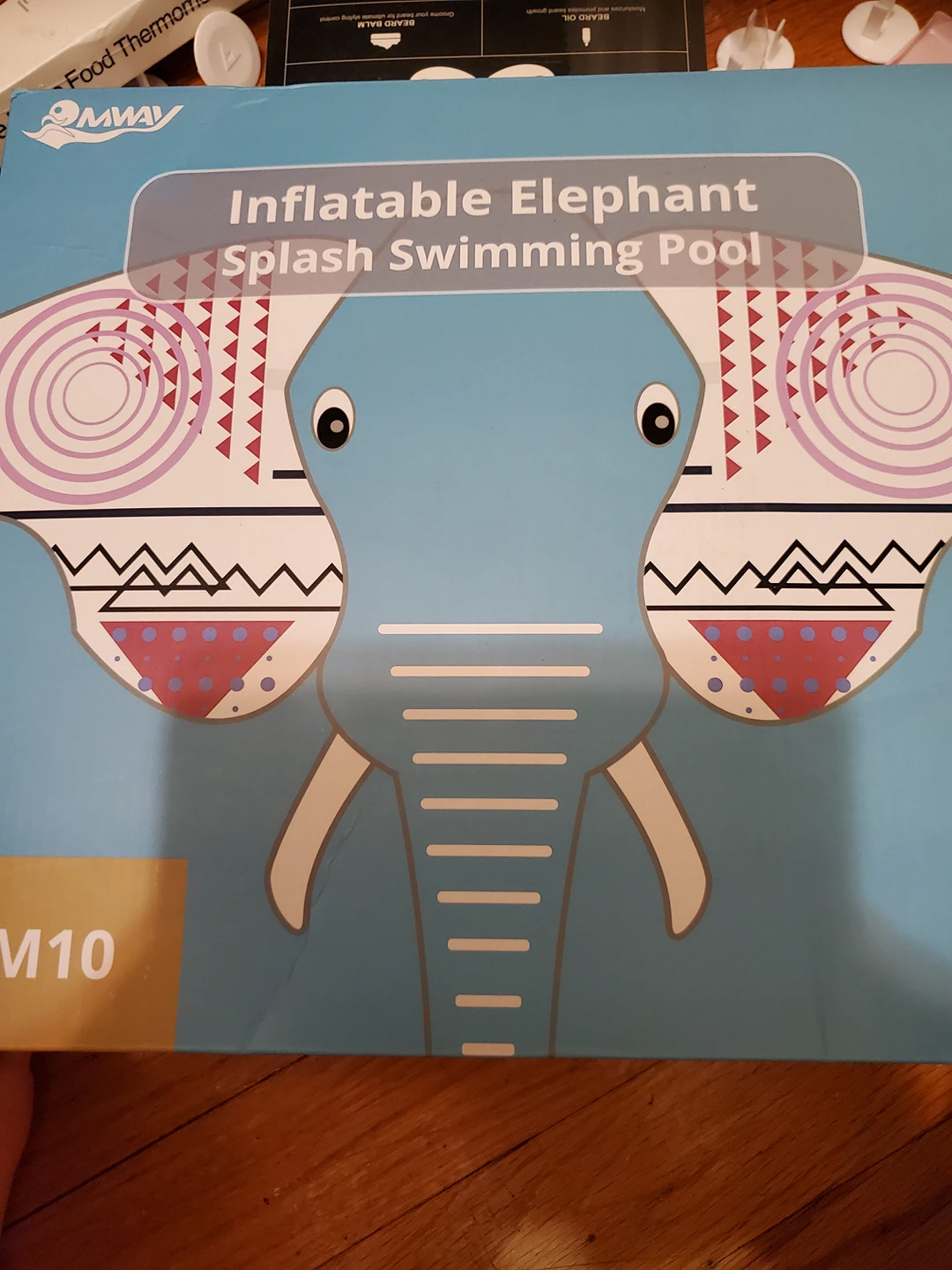 Inflatable  Elephant Splash Swimming Pool. Unboxed