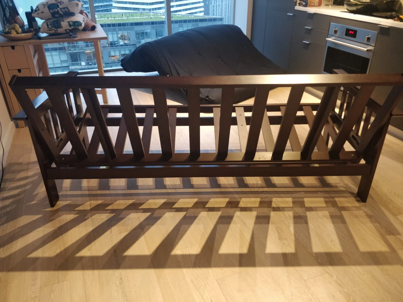 Beautiful wooden Futon convertible to a bed - photo 3