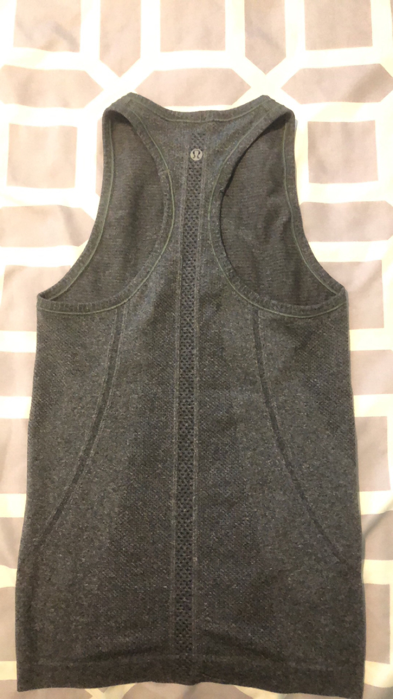 Grey Swiftly Tech High Neck Racerback Tank Top 2.0 size 2 - photo 3
