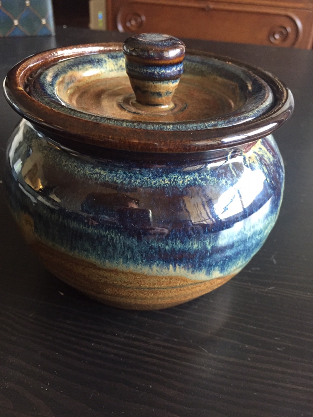 Pottery Jar with Lid - photo 2