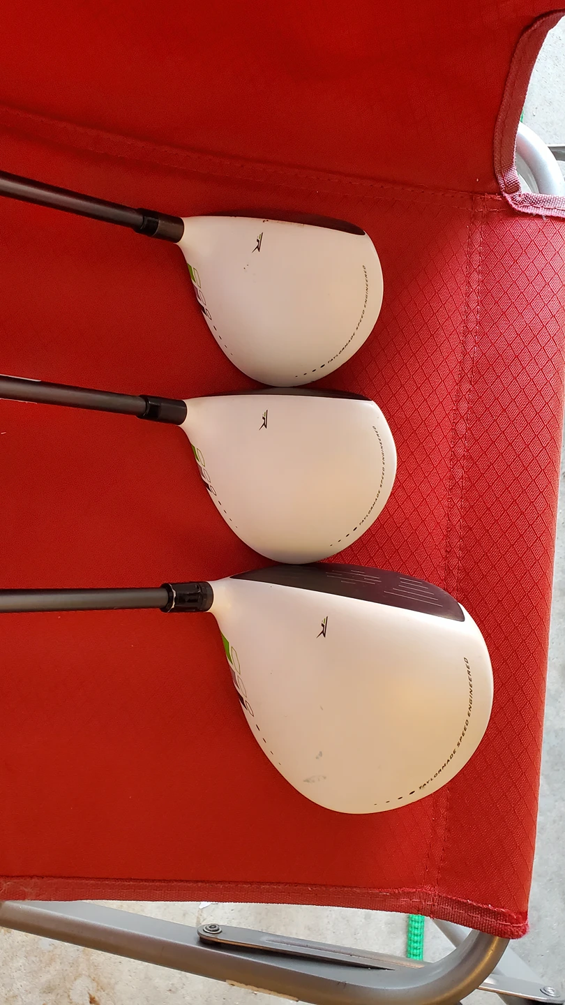 Taylormade RBZ golf driver, 3 and 5 wood