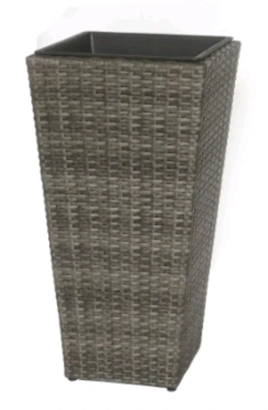 28-inch Tall Grey Thin Square Planter - photo 4