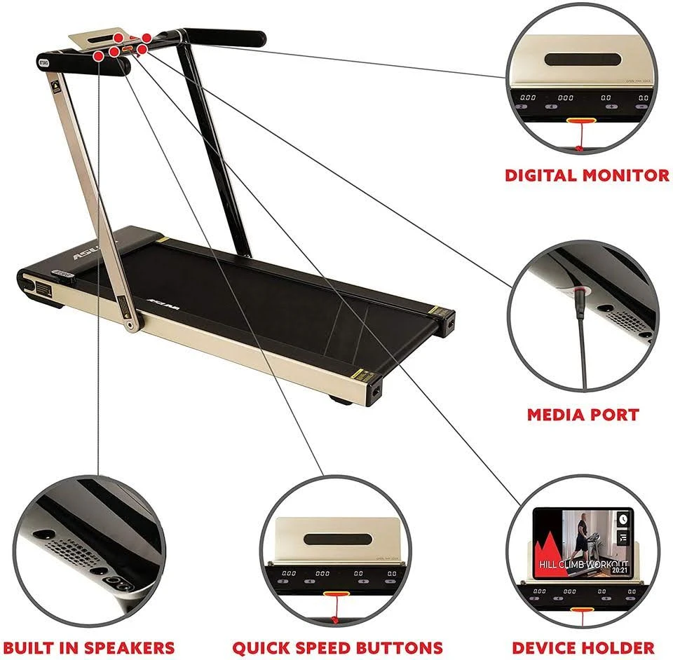 8730G Asuna premium slim folding treadmill with speakers image indicator(2)