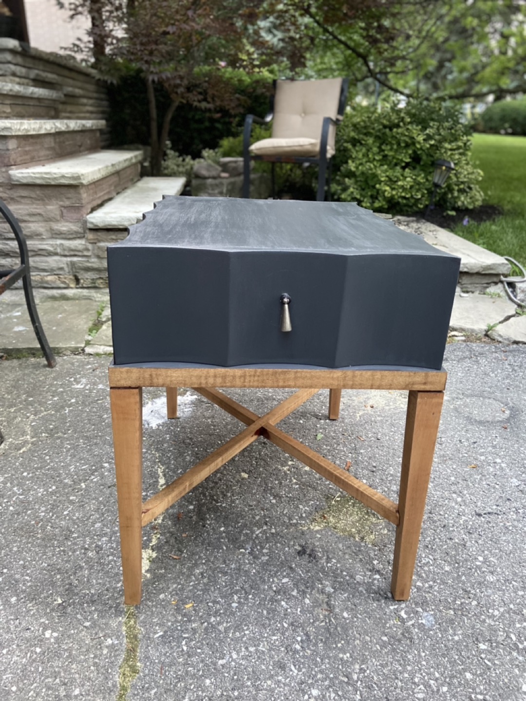 Vintage Solid Wood End Table