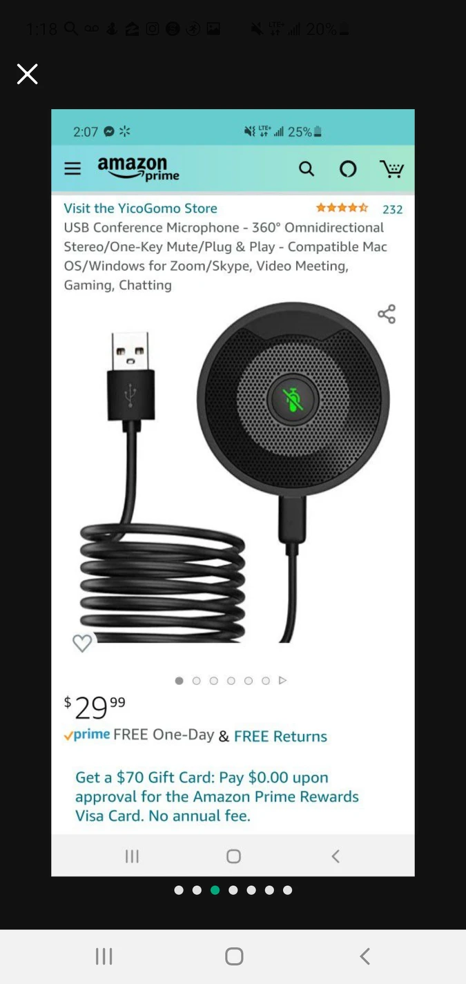 USB Conference Microphone - 360° - photo 3