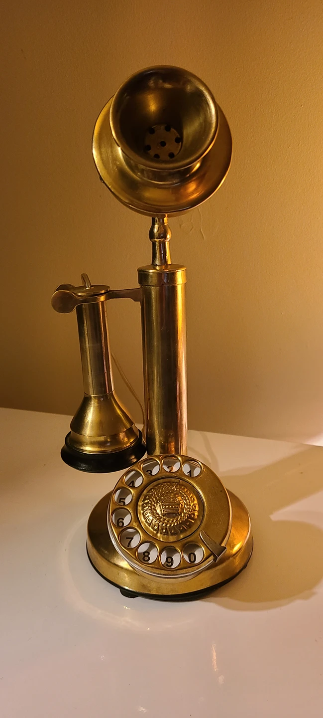 Brass Candlestick Phone