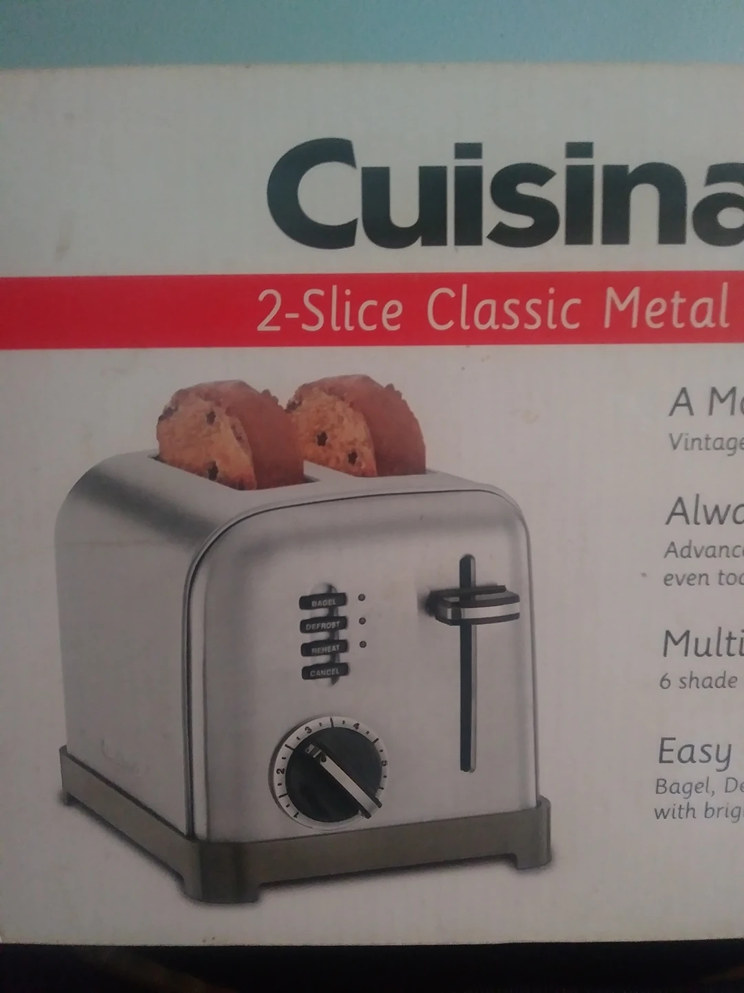 Cuisinart 2 slice classic metal toaster thumbnail