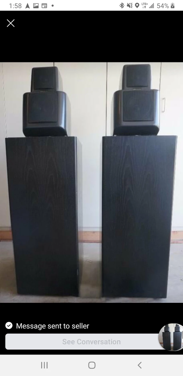 Pair of KEF Model 107 Reference Series Floor Standing Speakers