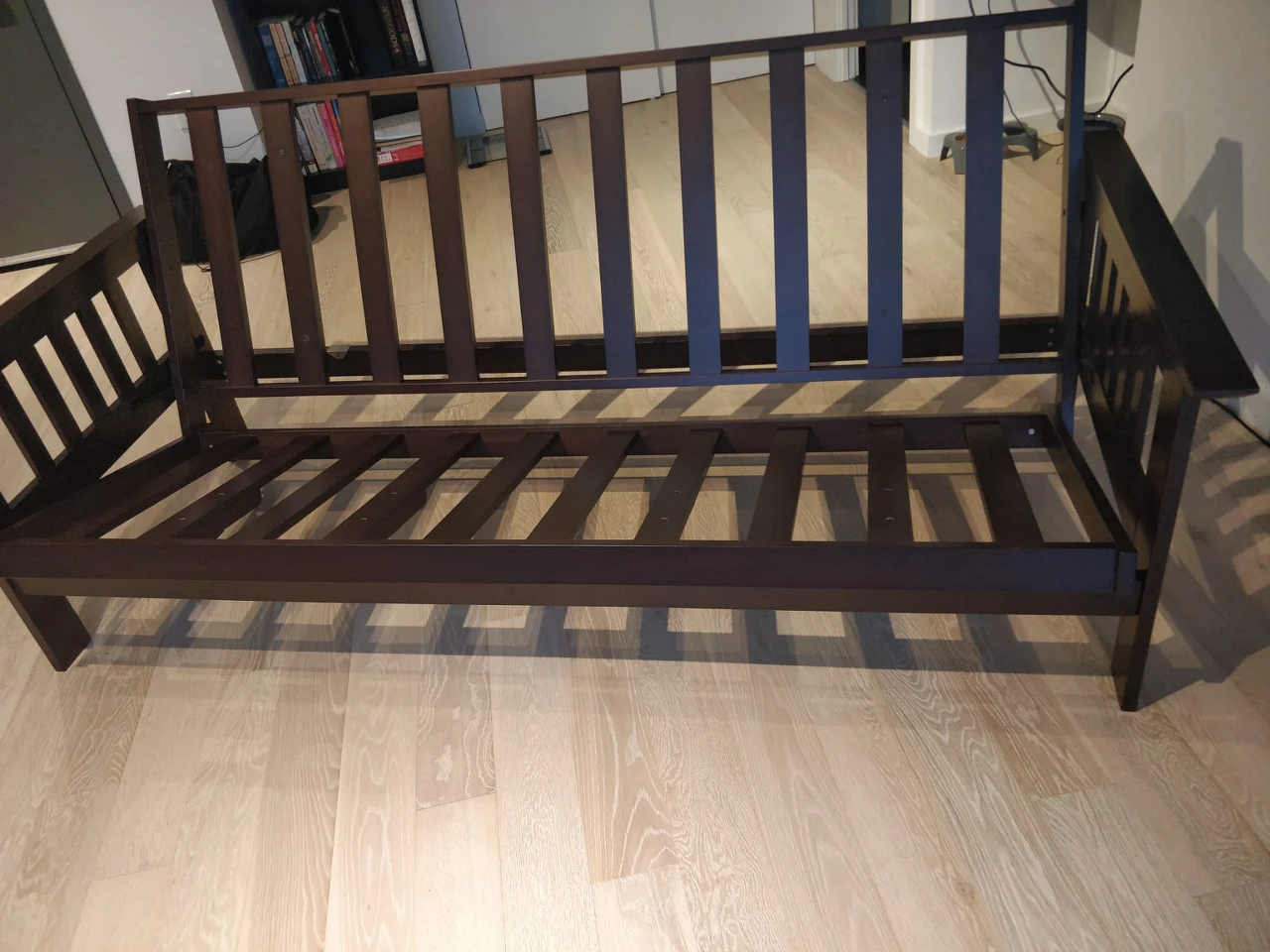 Beautiful wooden Futon convertible to a bed - photo 2