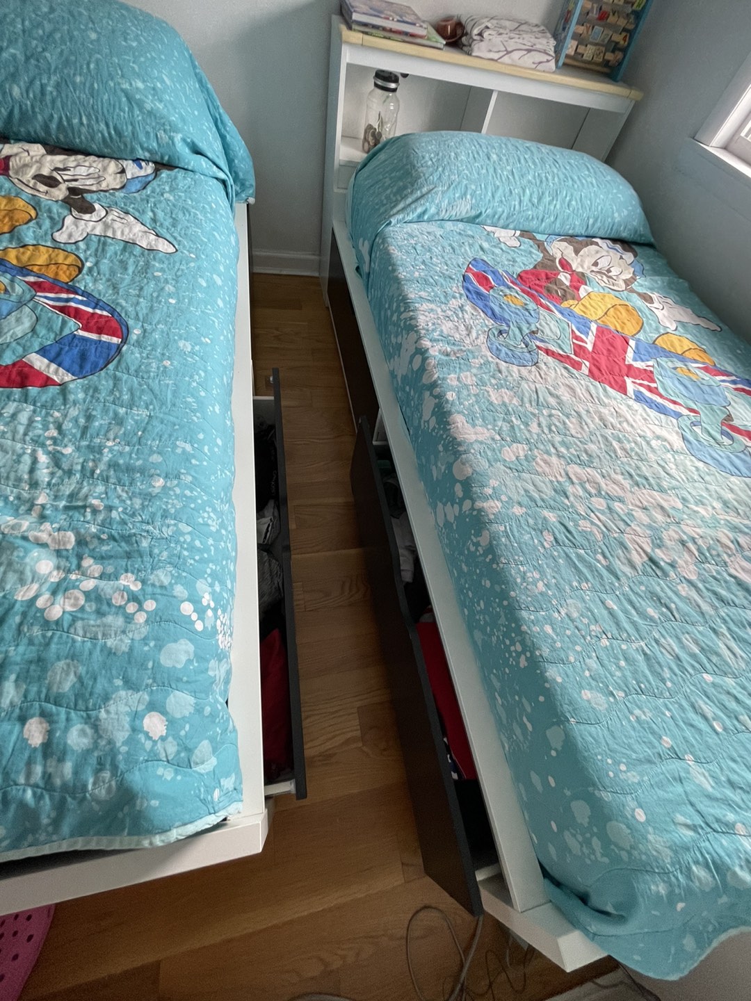 Twin bed frame and mattress included  - photo 2