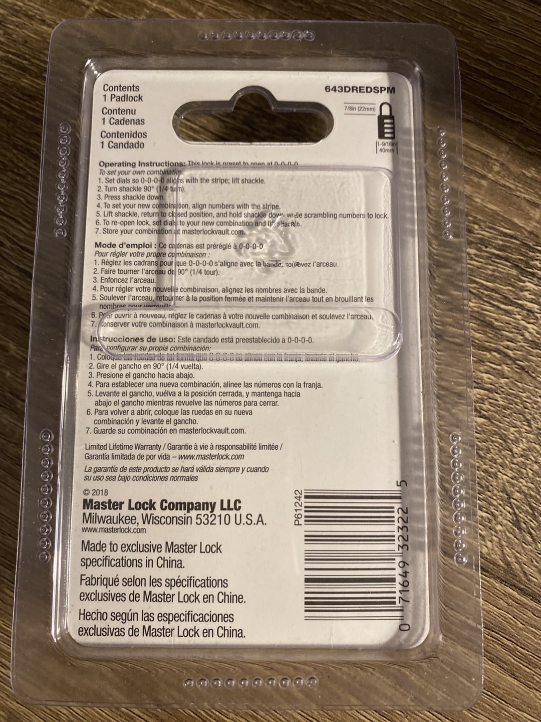 Supreme brand new master lock - photo 2