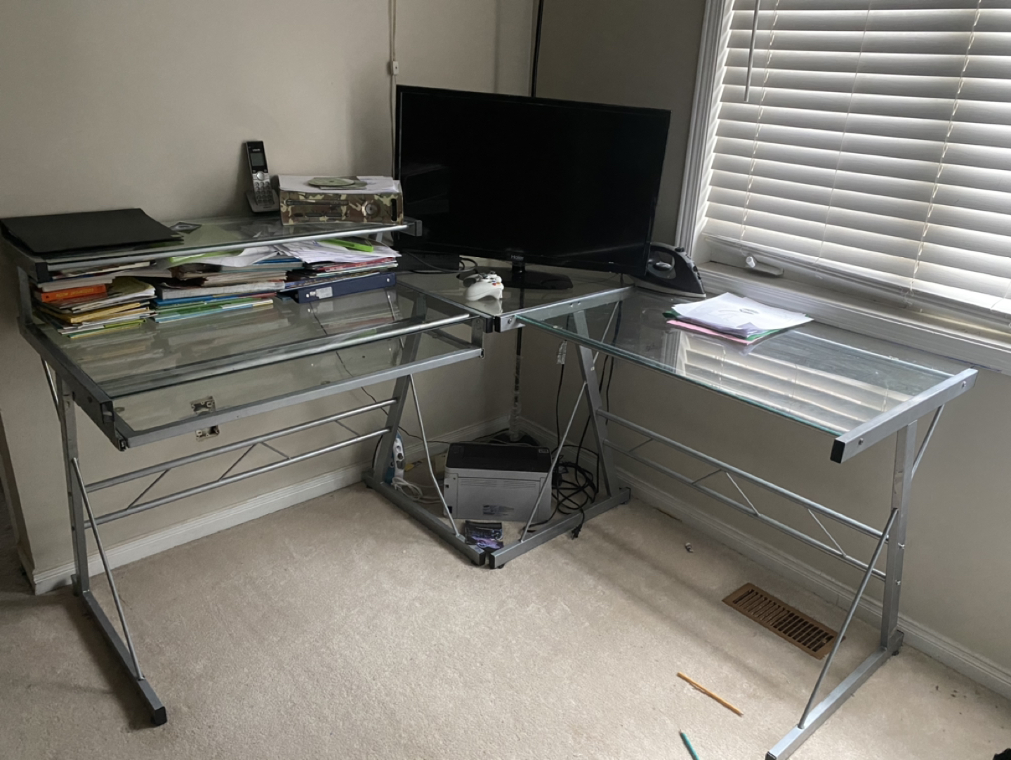 glass table