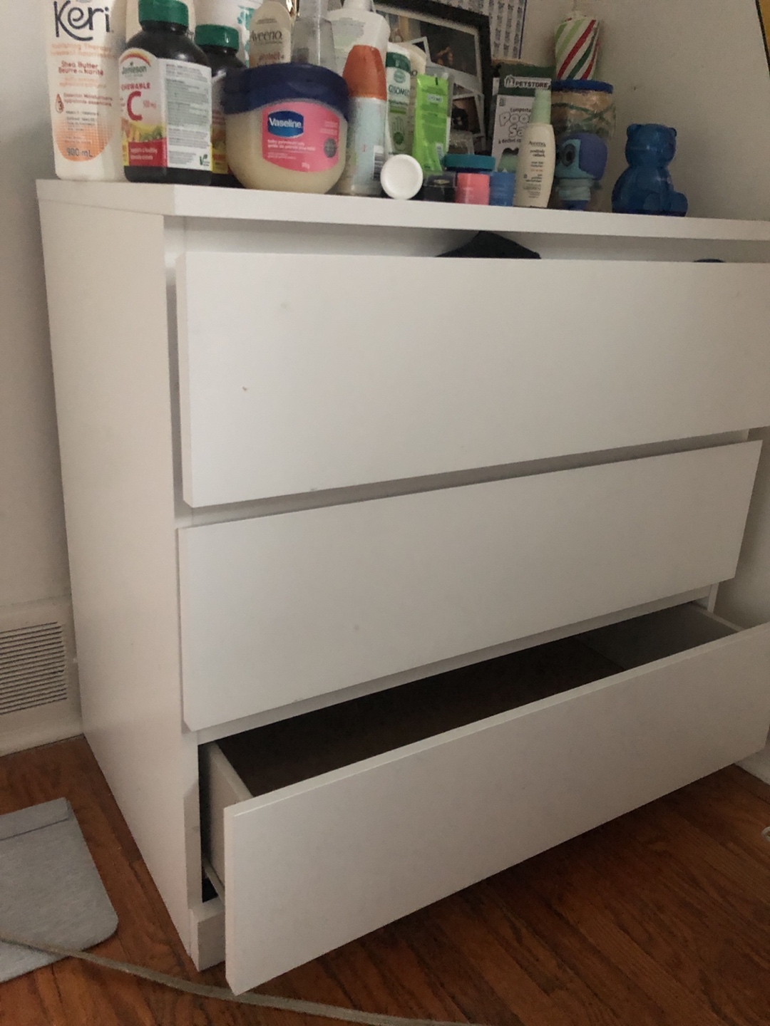White IKEA dresser “MALM” 