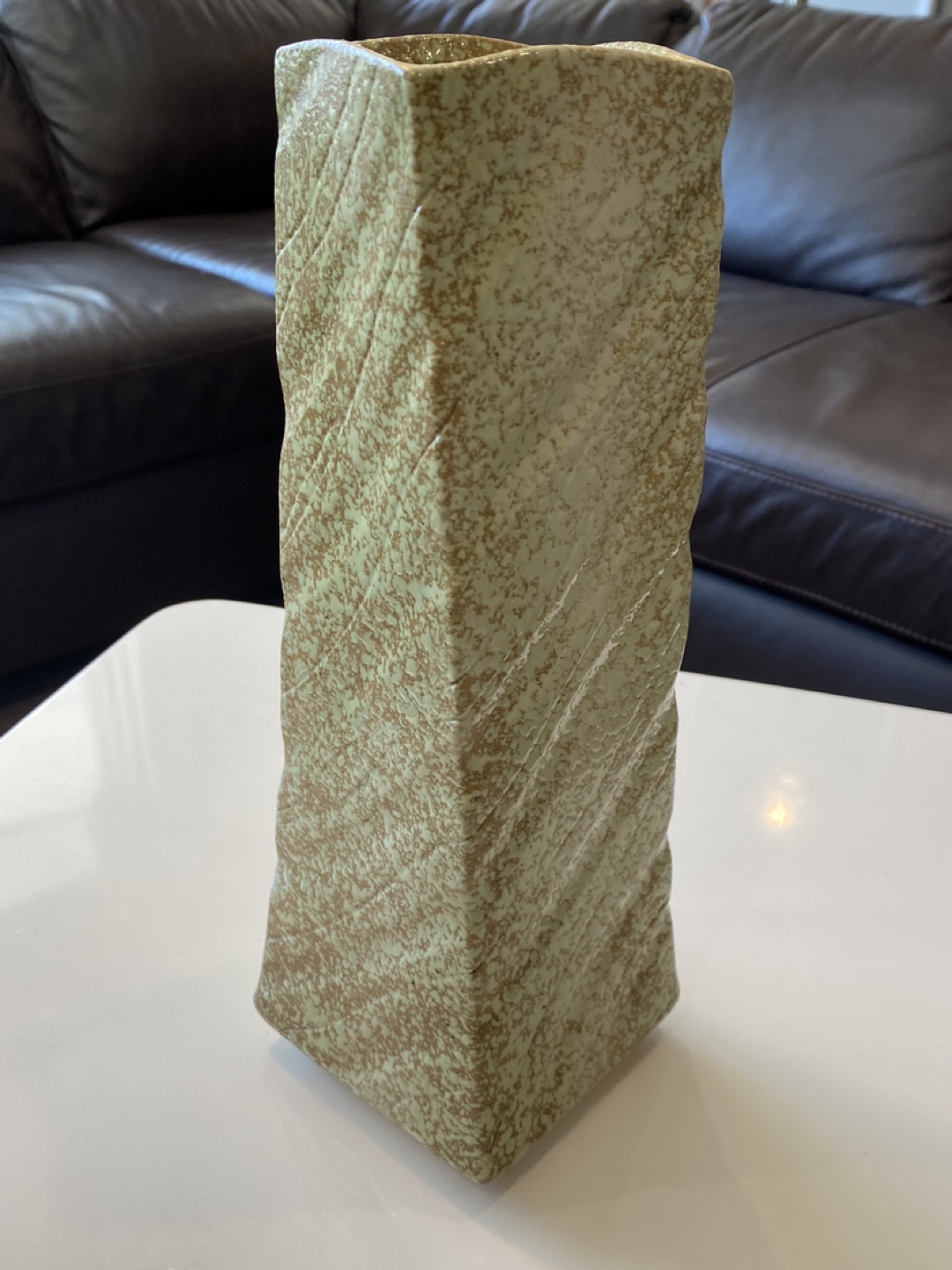 Japanese Textured Ceramic Tall Vase thumbnail