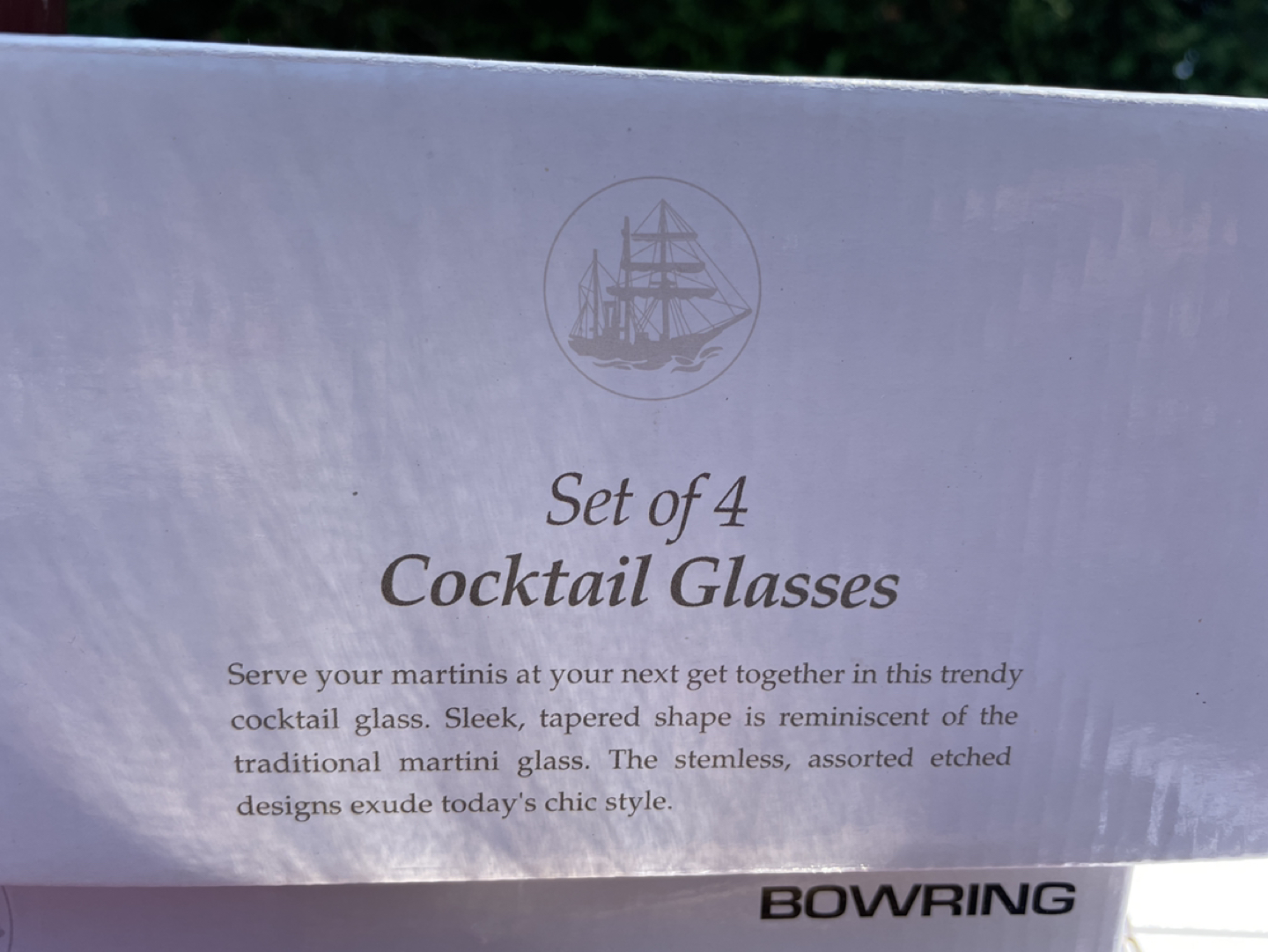BOWRING Cocktail Glasses (set of 4)  - photo 2