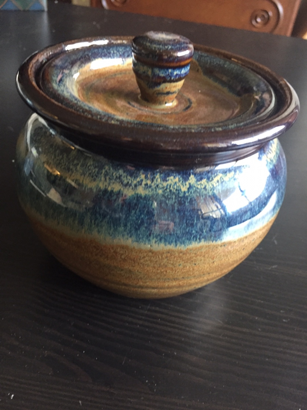 Pottery Jar with Lid
