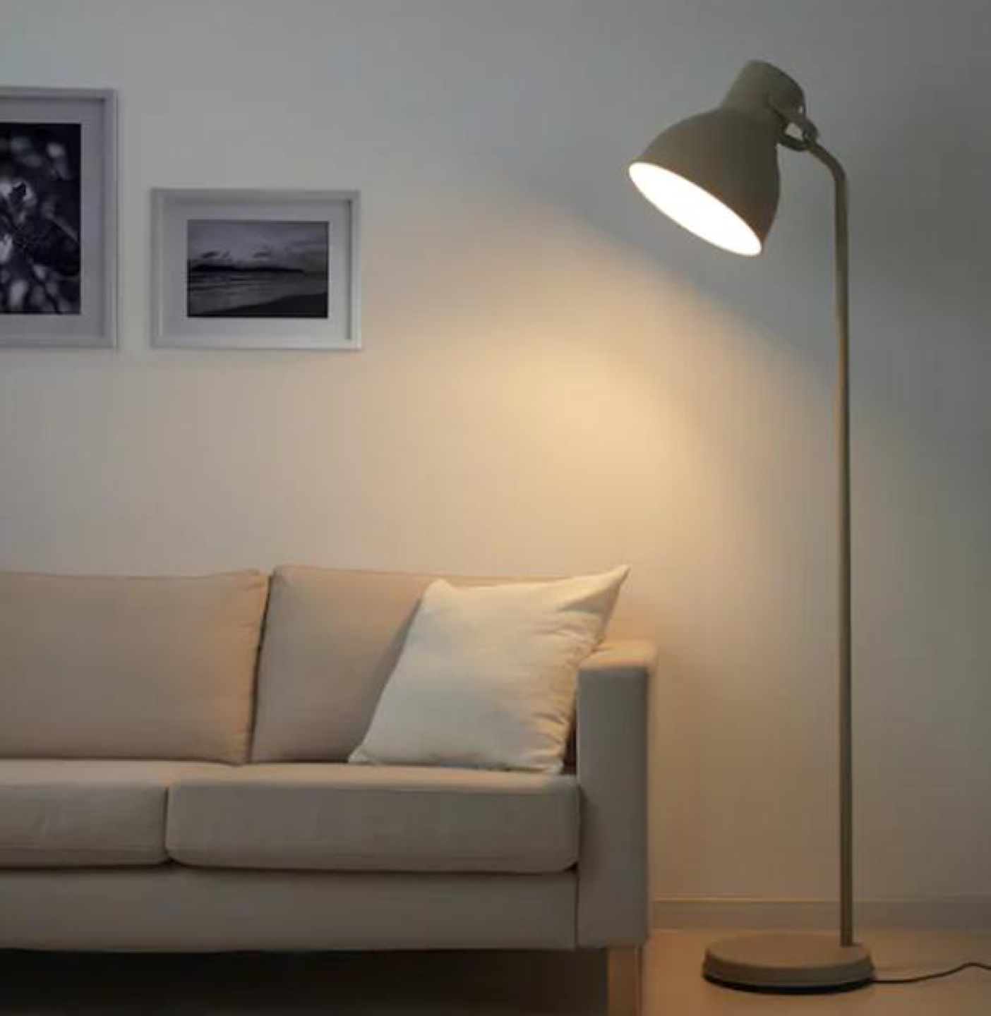 Floor Lamp Light Gray Hektar