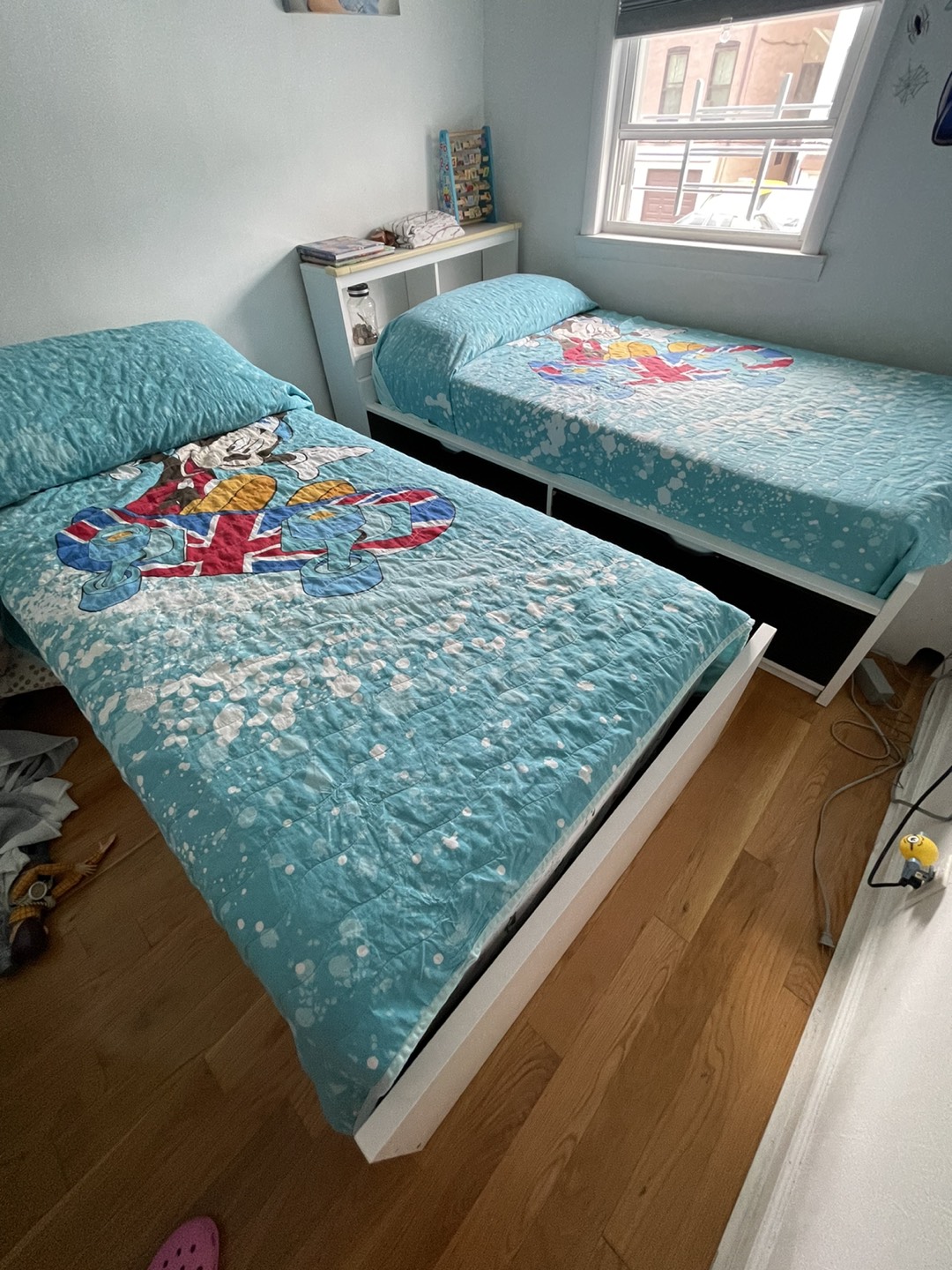 Twin bed frame and mattress included  thumbnail