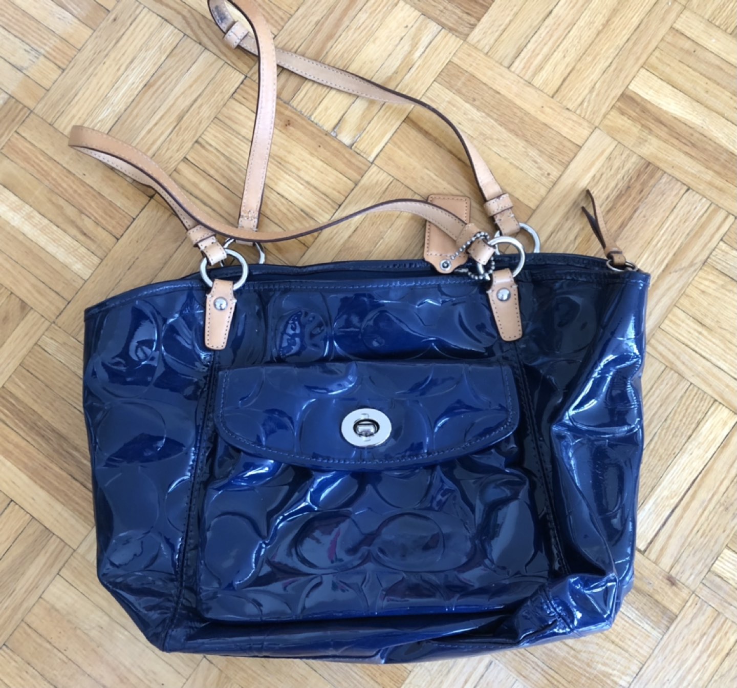 Blue Coach purse thumbnail