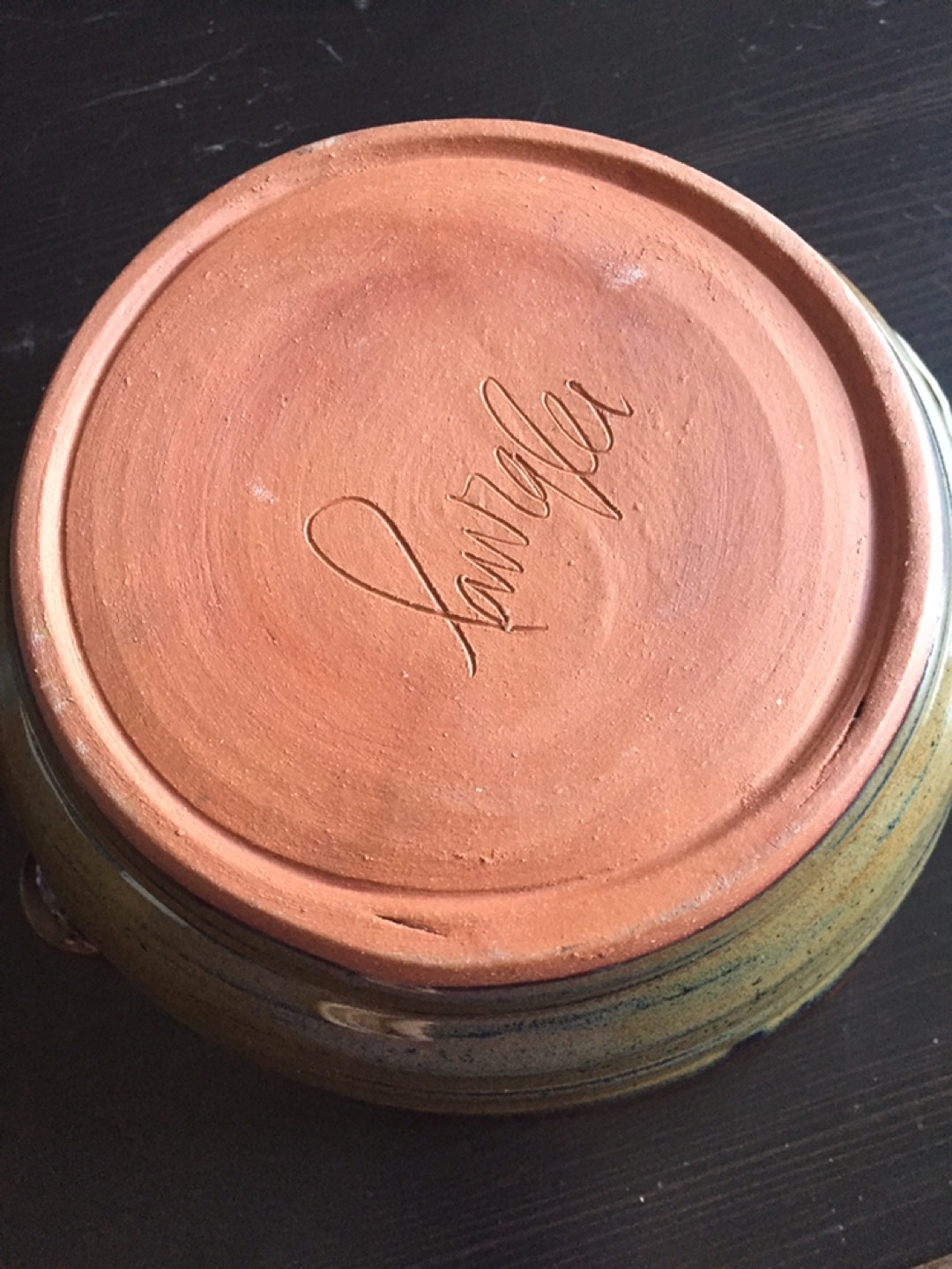 Pottery Bowl with pour spout & handle - photo 4