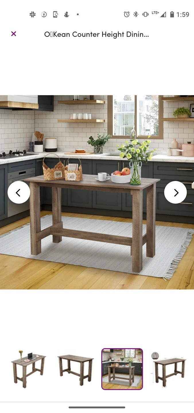 counter height dining table