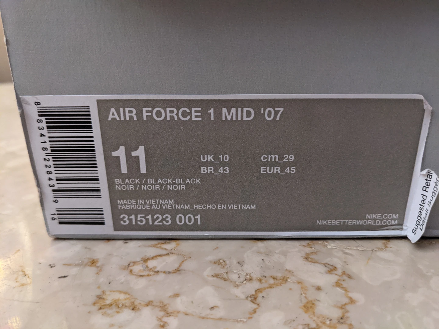 Nike Air Force 1 Mid '07 (Men's 11)(BNIB) image indicator(5)