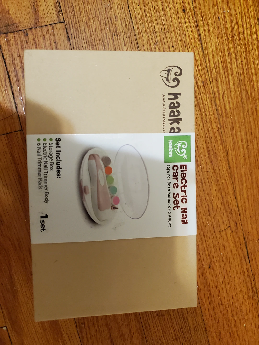 Electric nails care set. Unboxed