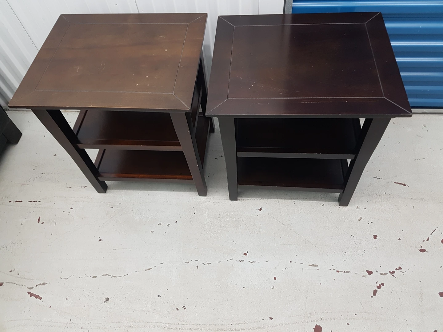 2 Brown Side tables