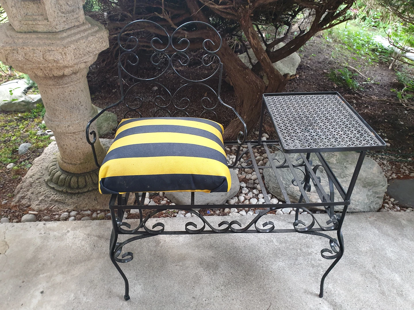 Antique seat refurbished! thumbnail