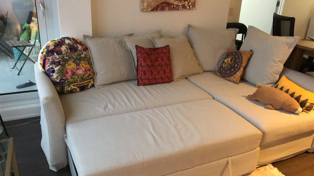 Ikea sectional sofa bed with storage - photo 3