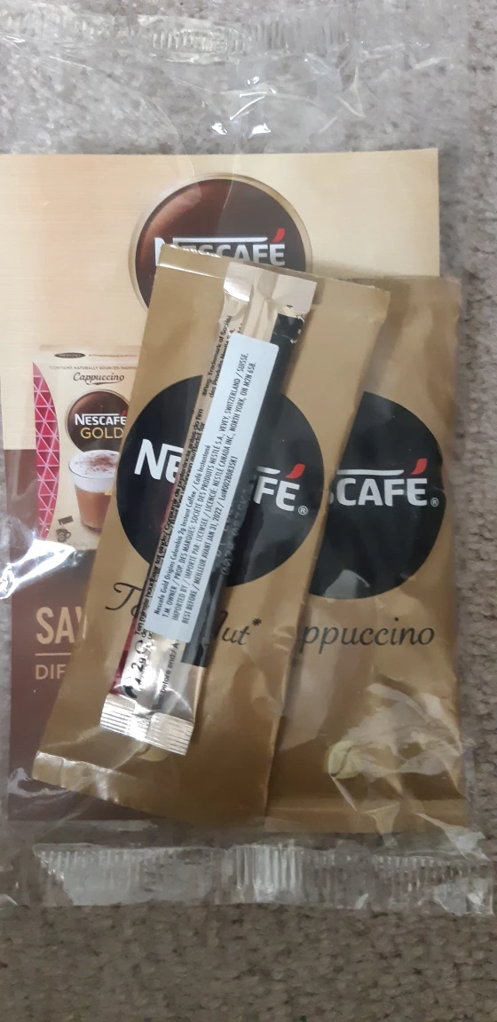 free sample coffee Nescafe instant hazelnut and cappuccino #free thumbnail