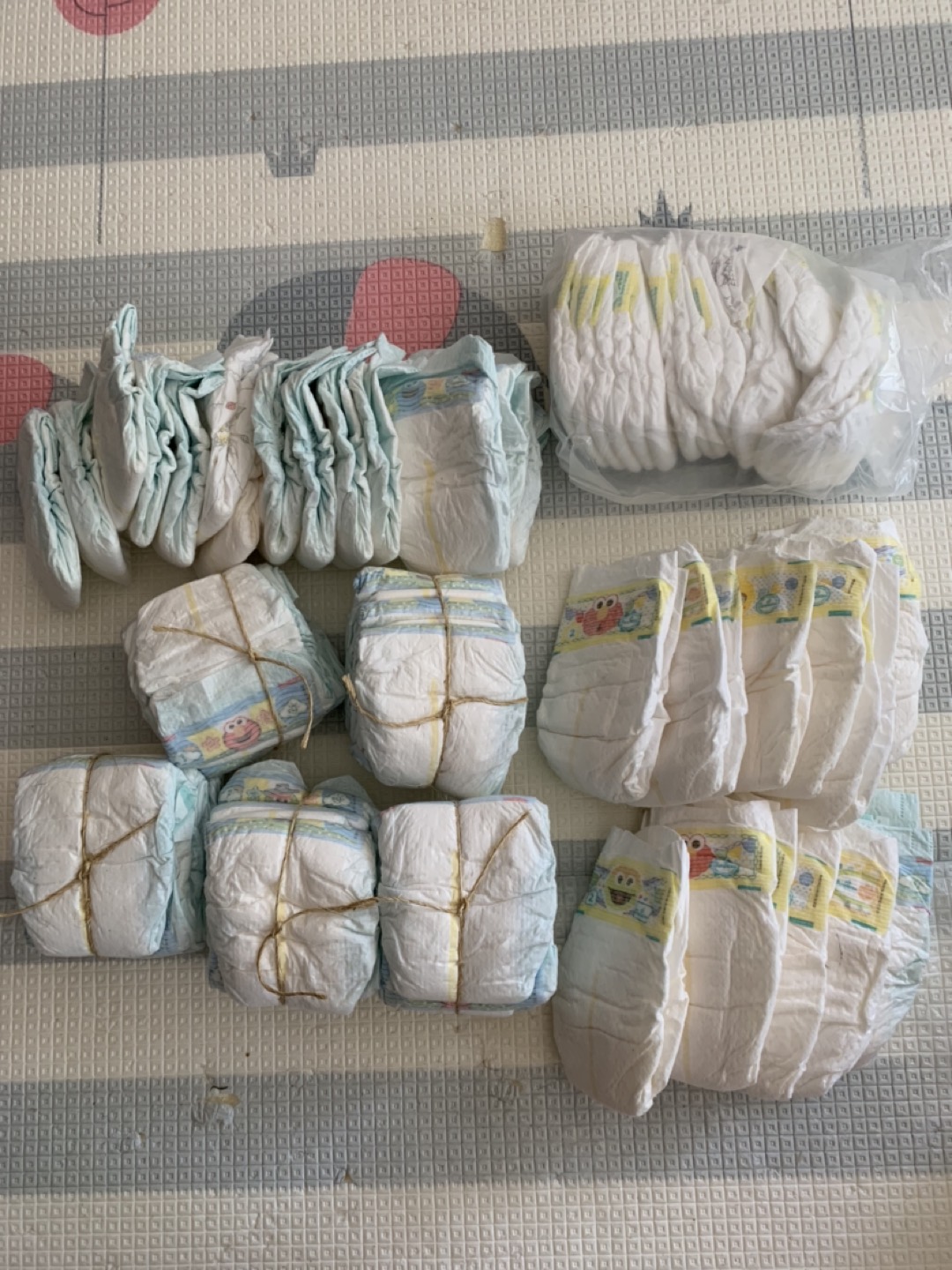 #freecycle Diapers in size newborn, 1, 2