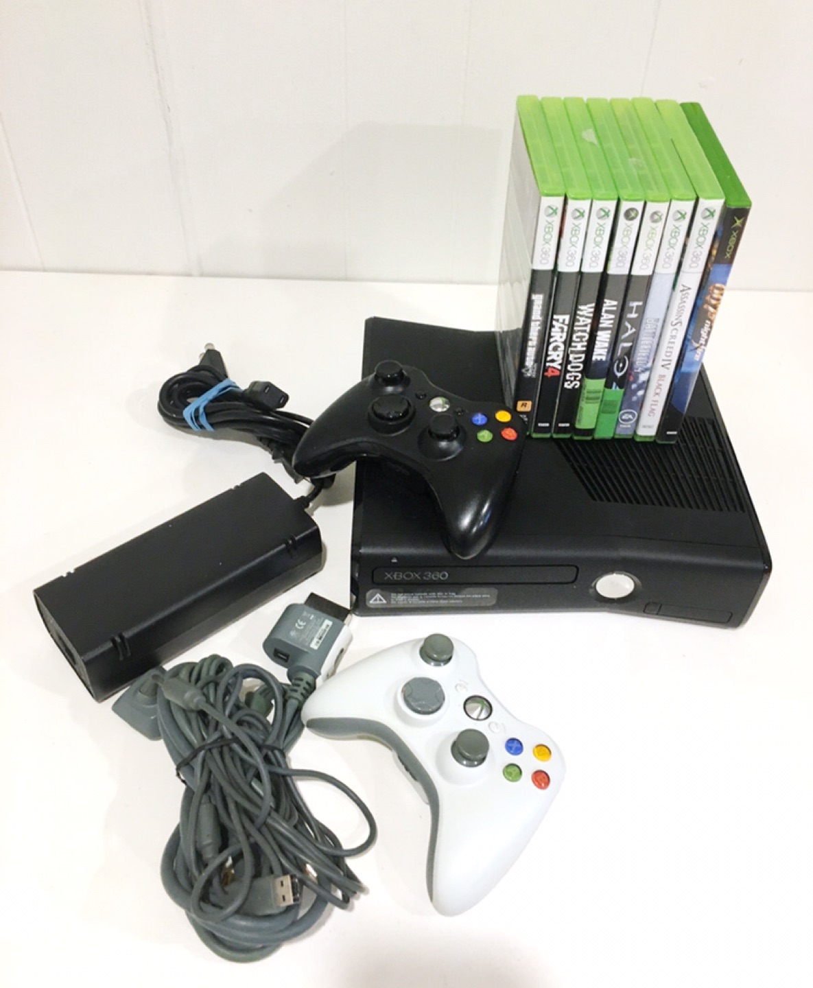 $60 XBOX 360 Console With 8 Games & 2 Controllers
 thumbnail