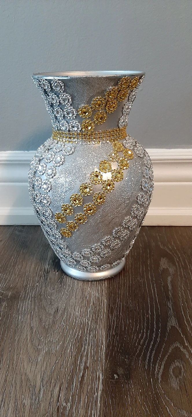 gold silver vase - photo 2