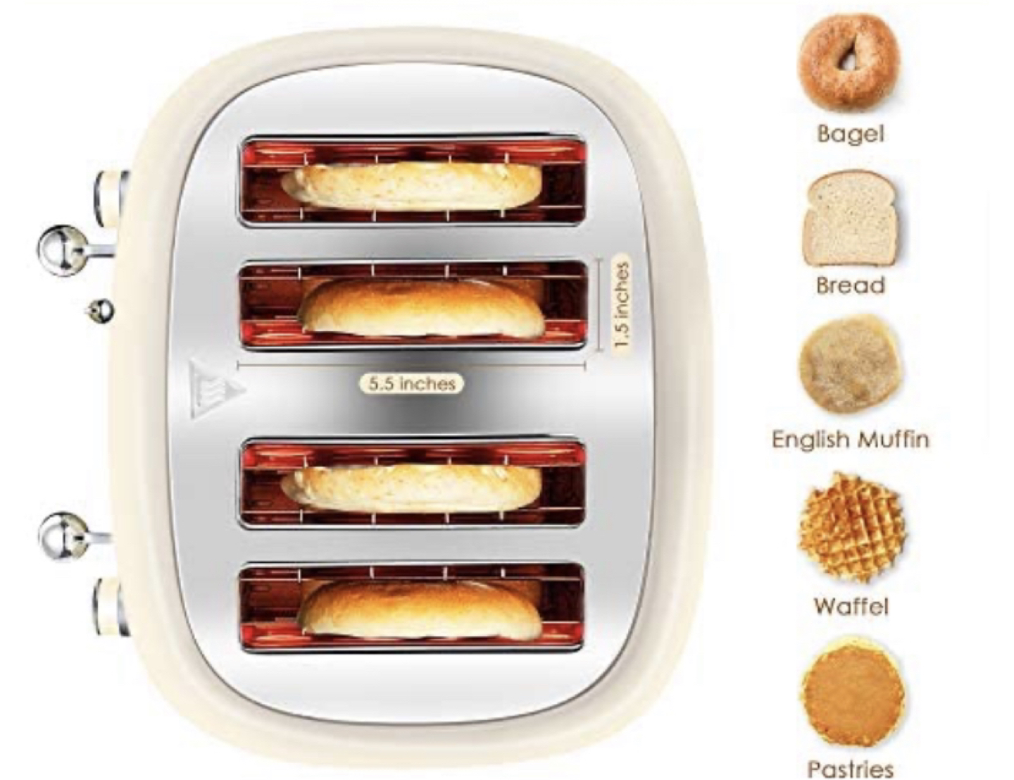 4 slices Toaster - photo 2