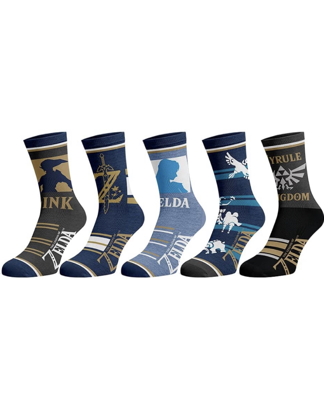 Zelda Casual Crew Socks 5-Pack BNIB thumbnail
